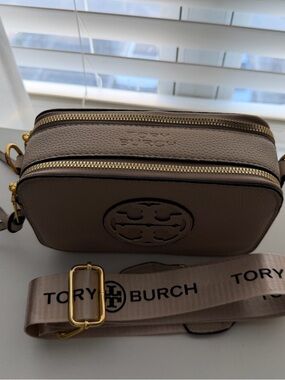 Tory Burch Camera Bag Crossbody Brown